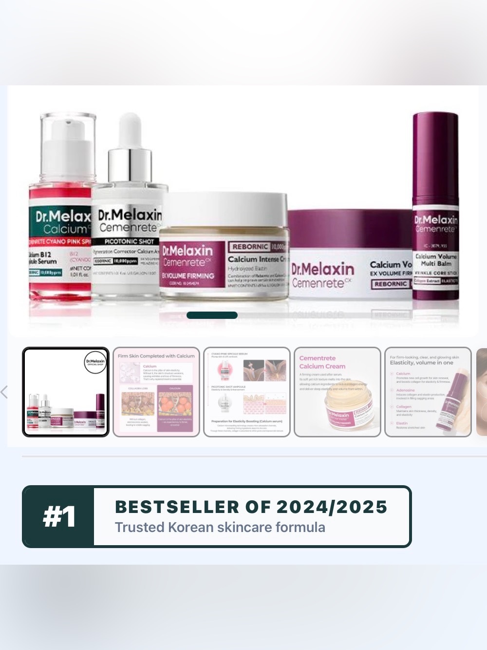 NEW Dr. Melaxin Collagen Boosting 5 Piece Set